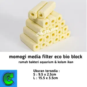 momogi media filter eco bio block import / filter aquarium & kolam
