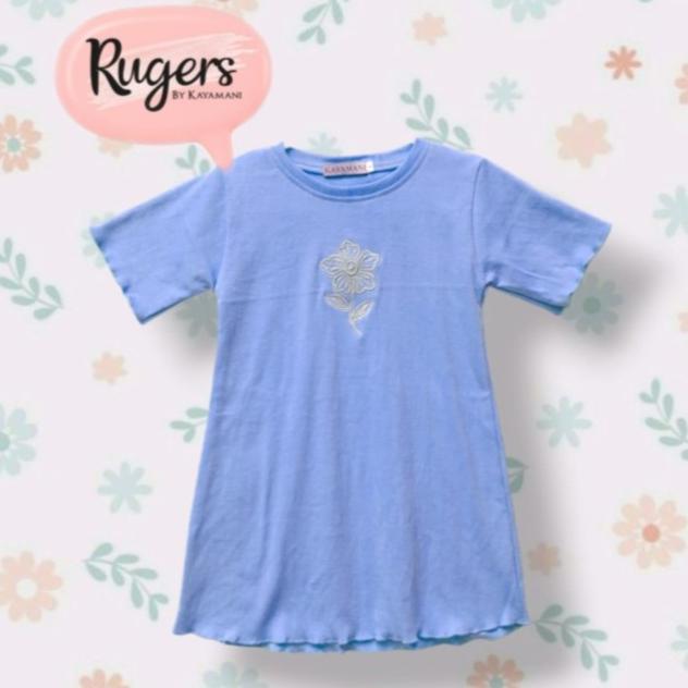 Gambar Rugers By Kayamani - Dress Kaos Anak Perempuan - Rib Basic Casual Blue - 2-3 tahun dari Rugers By Kayamani Kota Tangerang Selatan Tokopedia