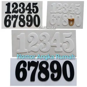 Nomor rumah angka Tinggi 11 cm Lebar 6 cm