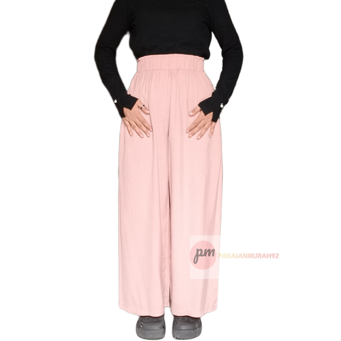 Gambar Kulot Rayon Wanita Polos-Kulot Polos Bahan Rayon Ready 4 Warna - Abu tua dari PAKAIANMURAH92 Kota Administrasi Jakarta Timur Tokopedia