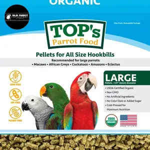 TOP'S PARROT FOOD PELLETs FOR ALL SIZE HOOKBILLS 453GR