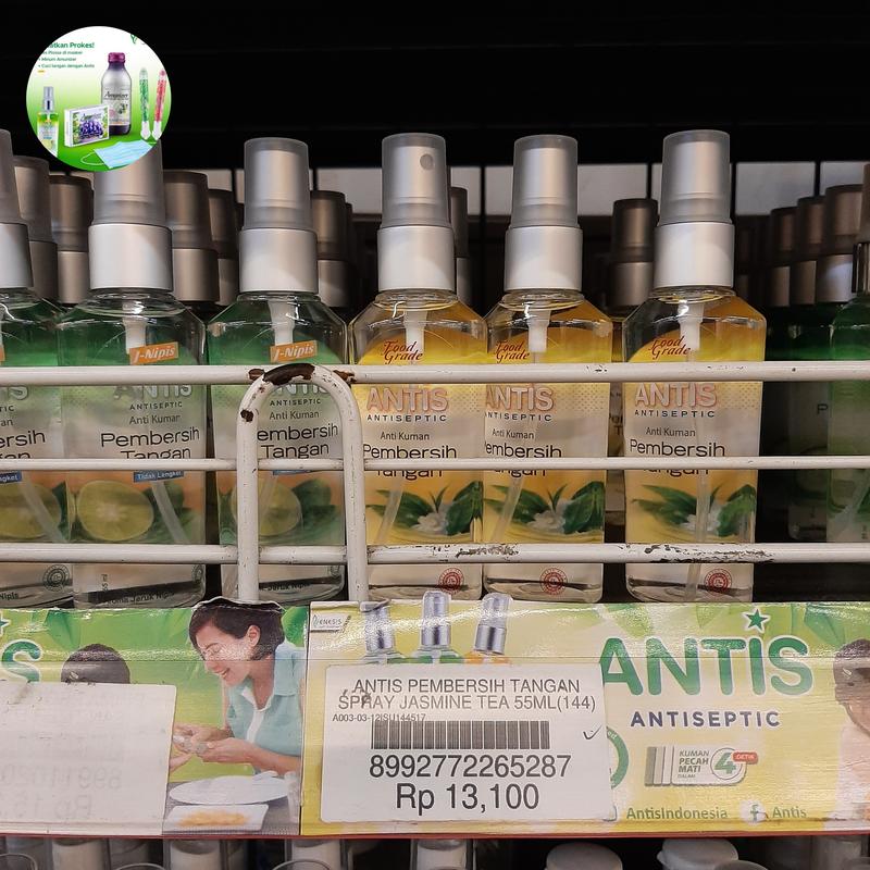 Antis hand sanitizer spray 55ml jeruk nipis 0
