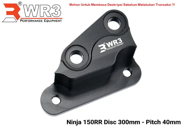 Gambar Breket Kaliper WR3 Depan For Brembo 4P1P Ninja 150RR Disc 320mm 300mm - 320mm Hitam dari WR3 Kota Administrasi Jakarta Barat 5 Tokopedia