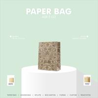 Gambar Tas Kertas Belanja Kraft Coklat Kado Souvenir 19 x 8 x 22,5 Asr 2 G3 dari Rahmah Tas Kertas dan Kemasan Kab. Sleman 1 Tokopedia