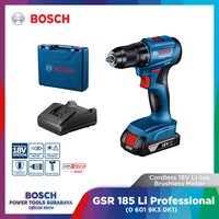 Gambar Bor Kayu & Besi 13mm Bosch GSR 185-LI (1x Batt 18V 2.0Ah + 1x Charger) | GSR 185 dari Bosch Tools Authorized DNY Kota Surabaya 1 Tokopedia