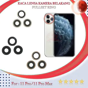 lensa kaca kamera 11 pro / 11 pro max fullset ring original new
