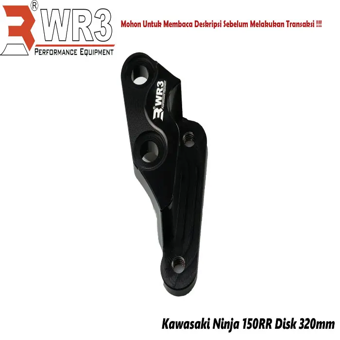 Gambar Breket Kaliper WR3 Depan For Brembo 4P1P Ninja 150RR Disc 320mm 300mm - 320mm Hitam dari WR3 Kota Administrasi Jakarta Barat 3 Tokopedia