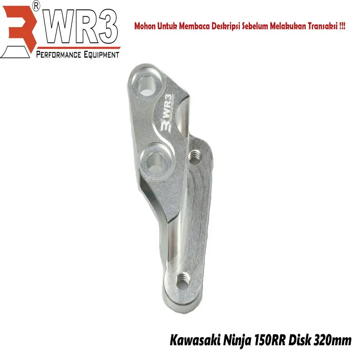 Gambar Breket Kaliper WR3 Depan For Brembo 4P1P Ninja 150RR Disc 320mm 300mm - 320mm Hitam dari WR3 Kota Administrasi Jakarta Barat 4 Tokopedia