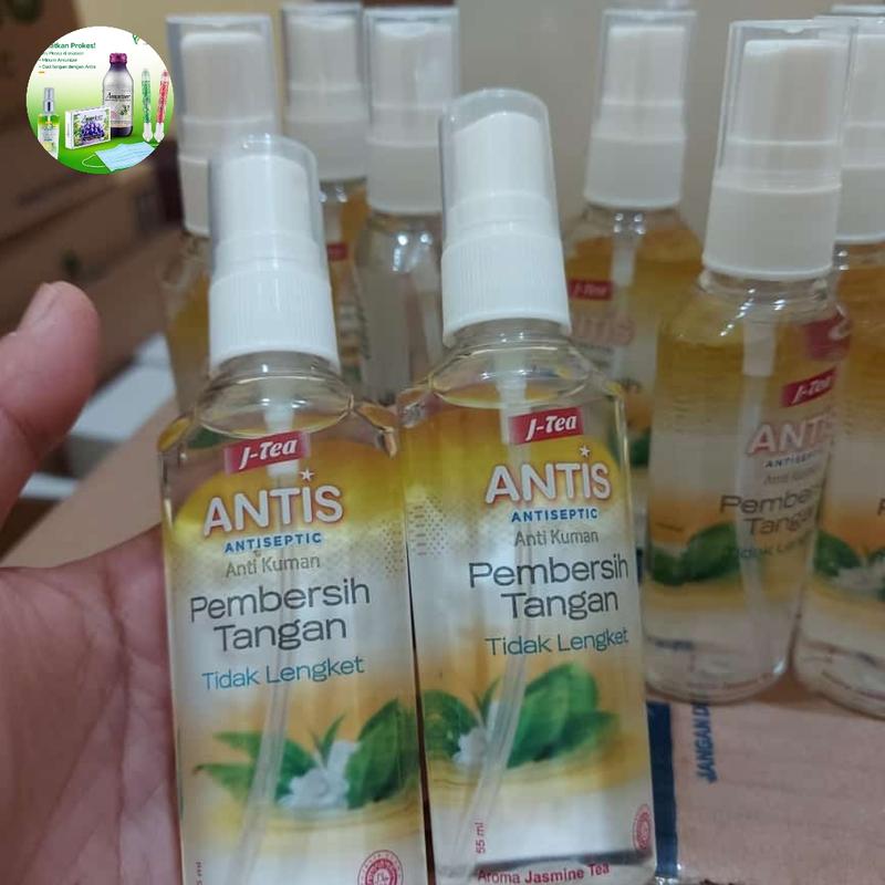 Antis hand sanitizer spray 55ml jeruk nipis 1