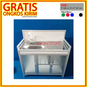 Meja Wastafel / Washtafel Aluminium 3 Pintu MWS 899-106 (SUPER)