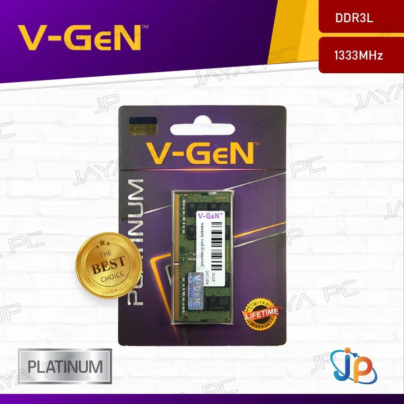 Memory RAM V-Gen Platinum Sodimm 8GB DDR3L PC10600 1333Mhz