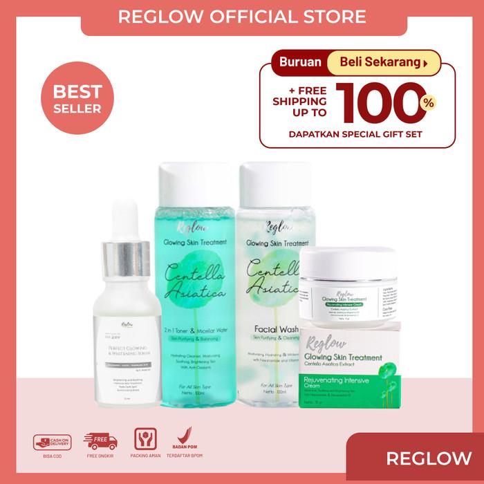 Gambar Reglow Skincare Original Paket Isi 4 Perawatan Wajah Glowing BPOM - Paket isi 4 dari Kondang Official Store Kota Surabaya 5 Tokopedia