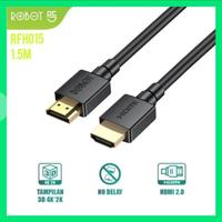 Gambar Robot RFH015 HDMI Kabel High-Definition 4K Ultra HD Black 1.5M dari Reformasi Computer Kota Administrasi Jakarta Barat 2 Tokopedia