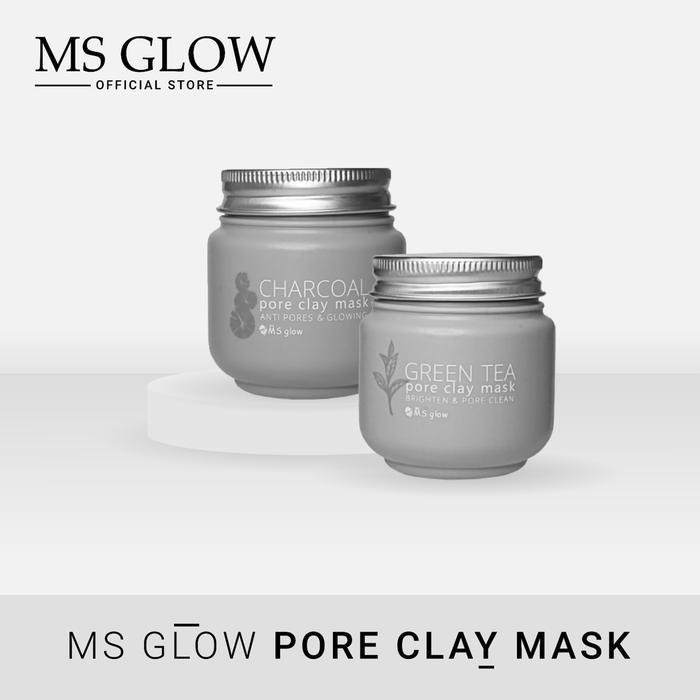 Gambar Ms Glow Clay Mask Charcoal Original Masker Komedo dan Sel Kulit dari Kondang Official Store Kota Surabaya Tokopedia