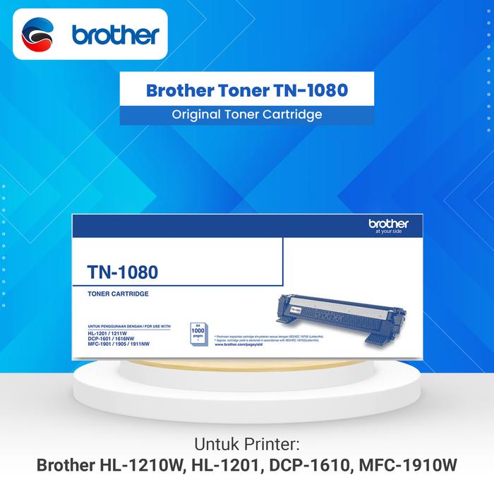 Gambar BROTHER Toner TN-1080 TN1080 HL1210 DCP 1610 MFC 1910 Original dari GROSIRIA.ID Kota Surabaya Tokopedia