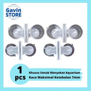 Dop Kupu Kupu Aquarium Dop Dudukan Sekat Aquarium Jepit Kaca Aquarium