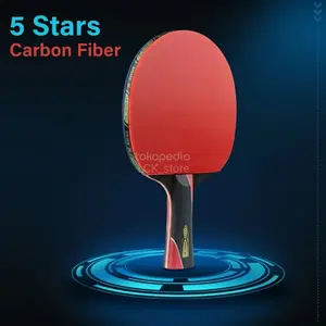 Huieson 5 Stars Bet Tenis meja Carbon 9.8 Fiber Profesional pingpong