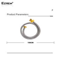 Gambar Ezren EZ-0480 Flexible Hose 150CM Anyam Selang Kran Air Wastafel dari House Sparepart Kab. Tangerang 5 Tokopedia