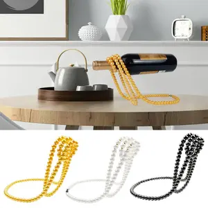 wine holder bottle stand botol Pearl Necklace magic table decor kalung