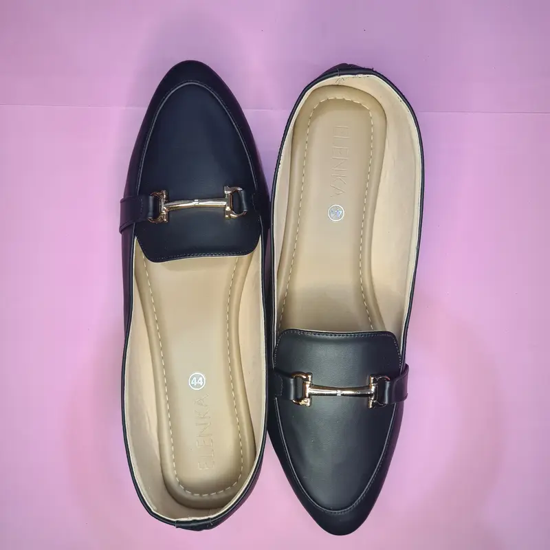 Sepatu Flatshoes Wanita Big Size Mylin Black JUMBO 41 42 43 44 45 2