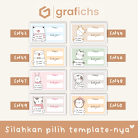 Gambar [20 pcs] Stiker Label Custom Nama Buku Sekolah Anak SN43 - SN50 by Grafichs - SN43 dari Grafichs Kab. Bogor 2 Tokopedia