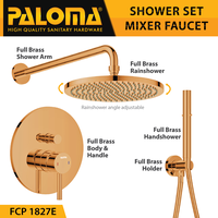Gambar PALOMA FCP 1827E Shower Tanam Concealed Set Keran Kran Panas Dingin dari PALOMA Official Kota Administrasi Jakarta Timur 2 Tokopedia