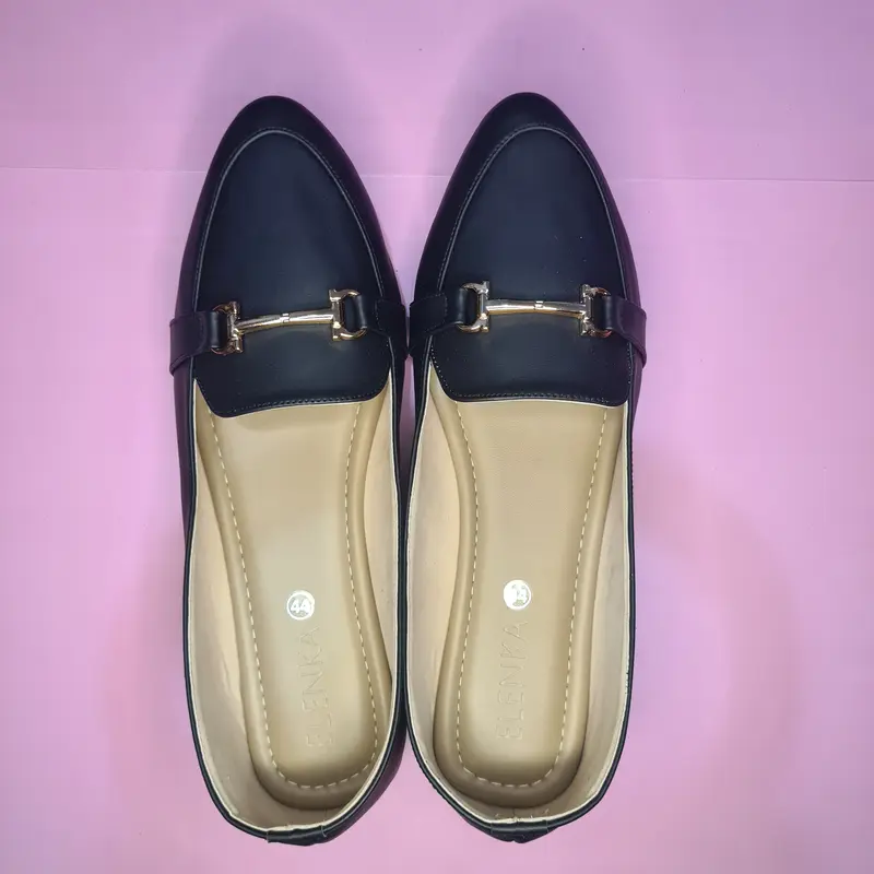 Sepatu Flatshoes Wanita Big Size Mylin Black JUMBO 41 42 43 44 45 1