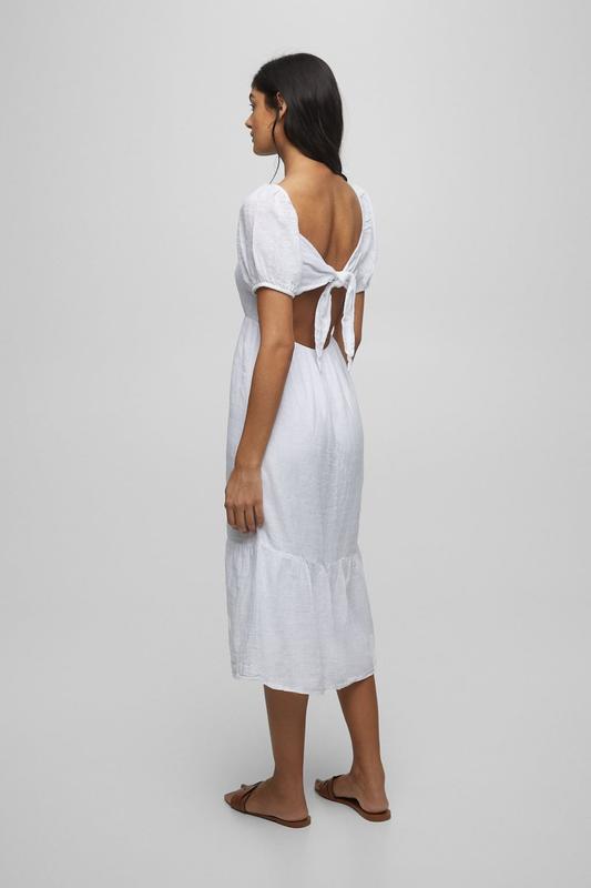 PNB RUSTIC MIDI DRESS WITH TIE DETAIL 1