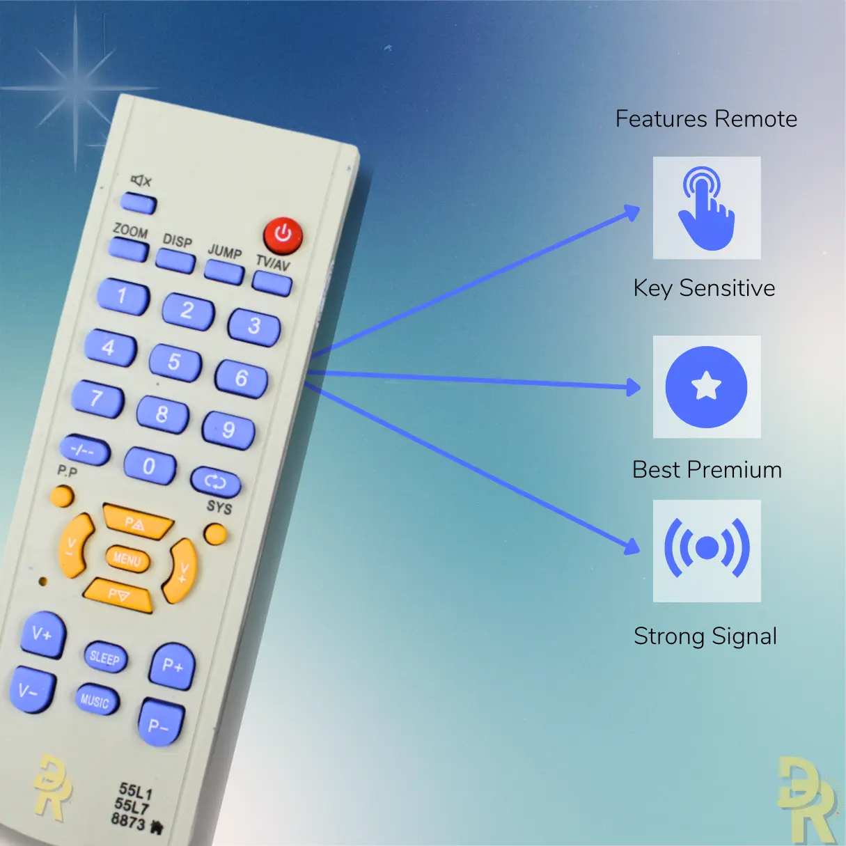 Remot Tv Tabung China 55L1