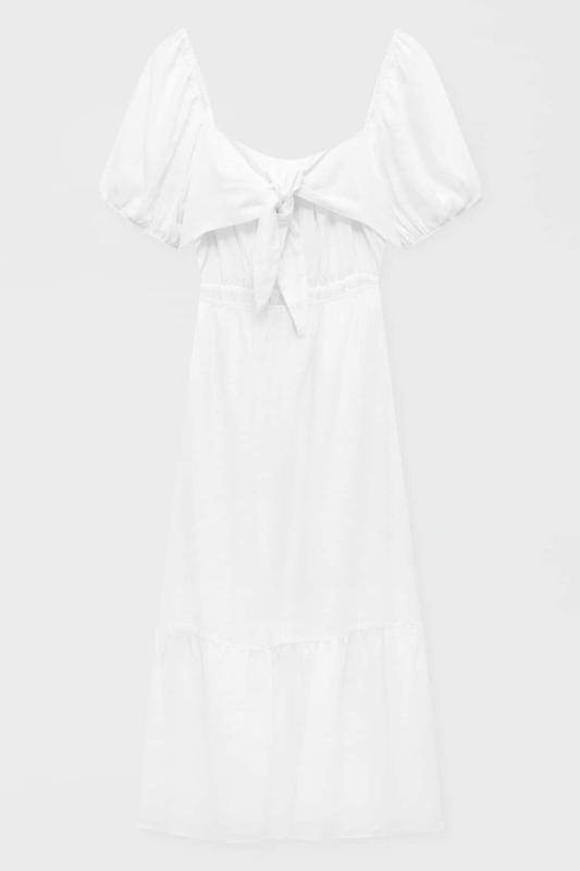 PNB RUSTIC MIDI DRESS WITH TIE DETAIL 3