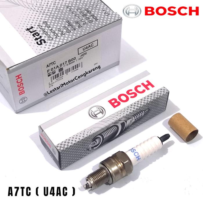 Gambar BUSI MOTOR BOSCH U4AC U 4 AC A7TC ORIGINAL KAZE MIO SPIN FINO DLL dari Lestari Motor 2 Kota Administrasi Jakarta Barat Tokopedia