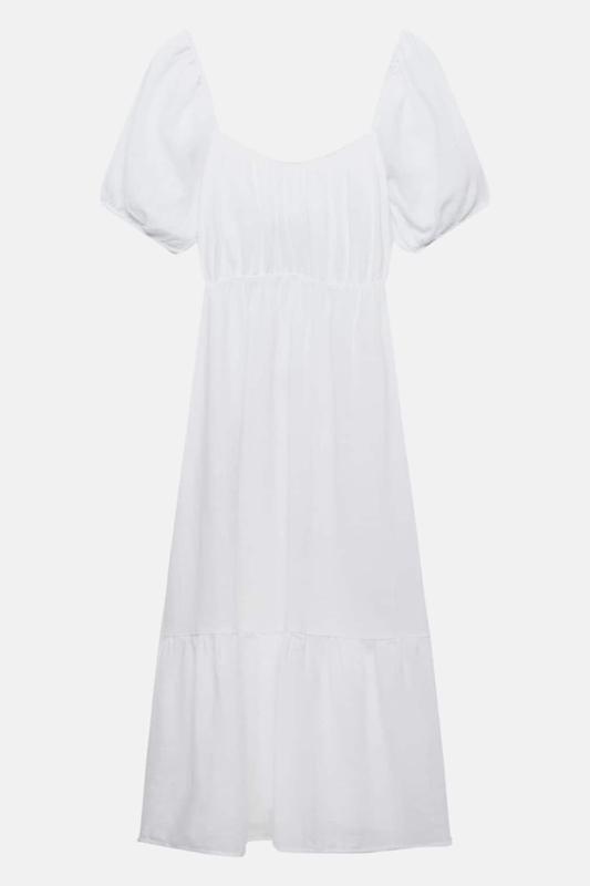 PNB RUSTIC MIDI DRESS WITH TIE DETAIL 2