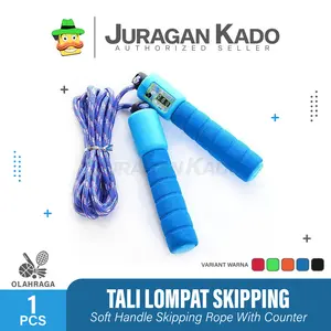 Tali Skipping Rope Alat Olahraga Fitness Aksesories Counter Hitung Gym