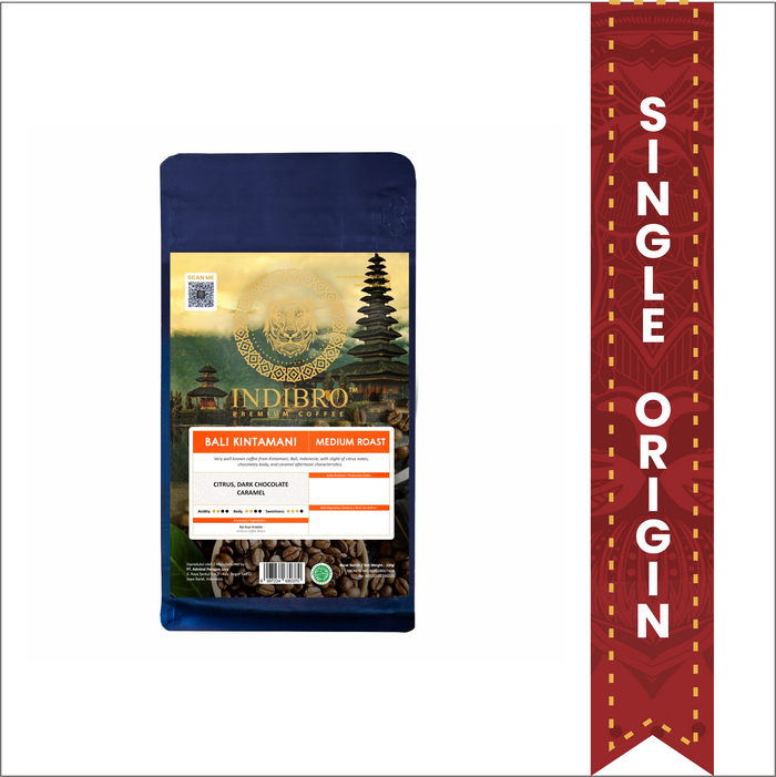 Gambar Kopi INDIBRO Single Origin Bali Kintamani - 100gr - Biji Kopi dari PT. ADMIRAL PARAGON JAYA Kab. Bogor Tokopedia
