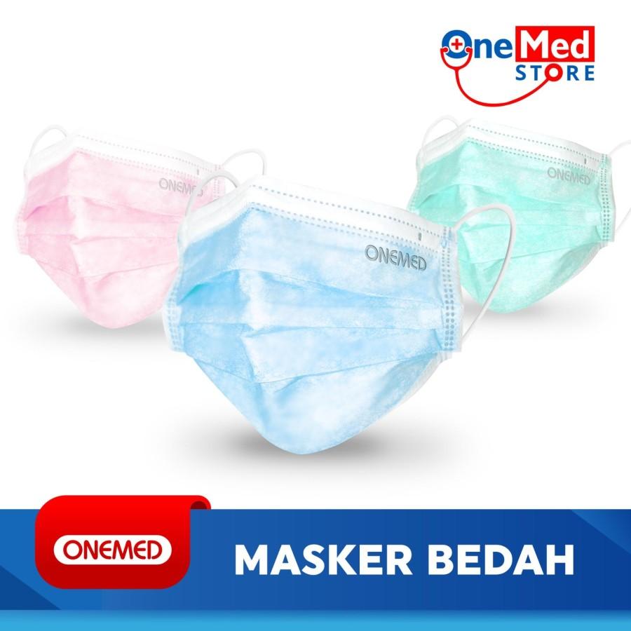 Masker Medis Karet Onemed Earloop Box Isi 50 Pcs - HIJAU