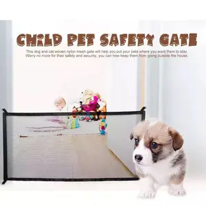 Puppy Pagar Penghalang Hewan Peliharaan Portable Folding Pet Net Mesh
