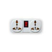 Gambar Adaptor Colokan Listrik World Travel Adaptor BS Double + Saklar dari Asiadigi Official Store Kota Administrasi Jakarta Barat 1 Tokopedia