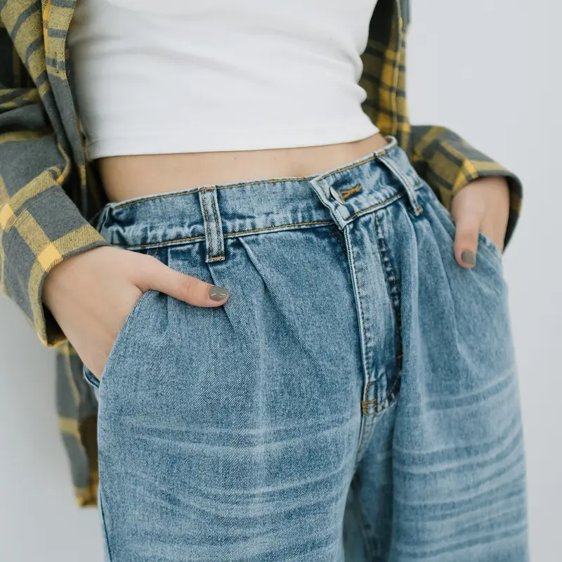 Sugi Label - KIA CULOTTES JEANS Celana Jeans Kulot Panjang 3