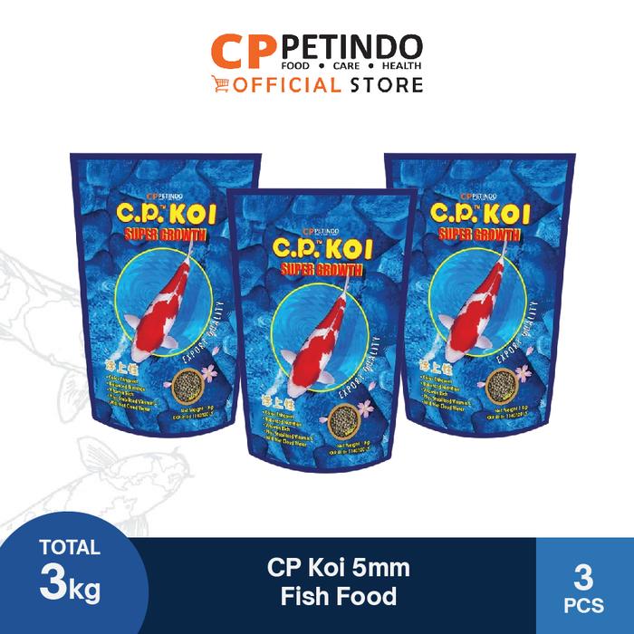 Gambar CPPETINDO (Bundling) CP Koi 5 mm Fish Food - 1 Kg (3 pcs) dari Cppetindo Shop Kota Depok Tokopedia
