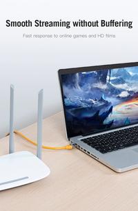 Gambar Vention Kabel LAN Gigabit Ethernet RJ45 Cat 6a SFTP 10Gbps Outdoor IBH - 0.5M dari Vention Authorized Medan Kota Medan 3 Tokopedia