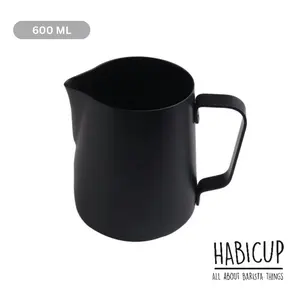 RW Milk Jug - Ratleware Milk Jug/ Milk Pitcher 600 ml - Black Teflon