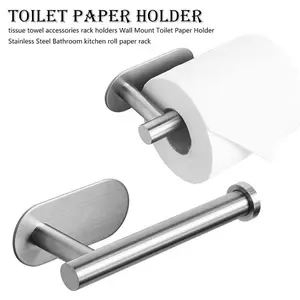 Gantungan Tempat Tisu Tissue Gulung Toilet Roll Holder Stainless Steel