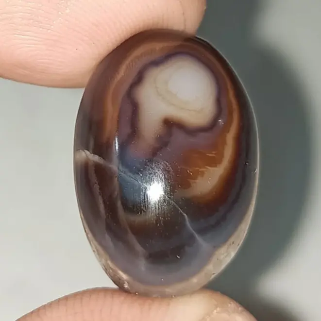 Natural Batu Akik Alam 2331 Agate Lokal Jawa Motif Gambar Unik Antik