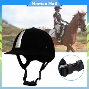 Equestrian Helmet Bahan ABS + Velour / Berkuda Melindungi Helmet