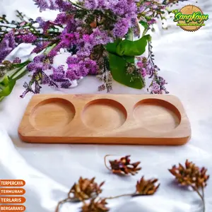 Tatakan kayu nampan kayu tatakan kopi kafe tatakan mug cangkir gelas