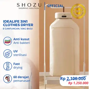 IDEALIFE Electric Clothes Dryer Pengering Baju Portable Lipat ORIGINAL