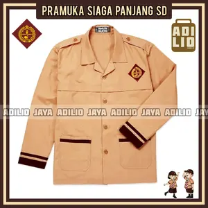 BAJU KEMEJA SERAGAM PRAMUKA SIAGA PANJANG SD SERAGAM SEKOLAH SD