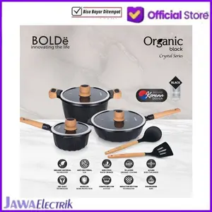 BOLDE PANCI SET/BOLDE SUPER PAN SET ORGANIC BLACK SERIES isi 8 Pcs