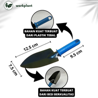 Gambar Sekop Stainless Steel - Sekop Mini Tanaman Hias Sekop Besi Berkebun - Hitam dari workplant official Kota Surabaya 2 Tokopedia