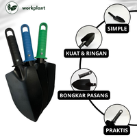 Gambar Sekop Stainless Steel - Sekop Mini Tanaman Hias Sekop Besi Berkebun - Hitam dari workplant official Kota Surabaya 3 Tokopedia